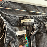 women Pacsun Distressed Mom Jean Gray Jeans 27/4