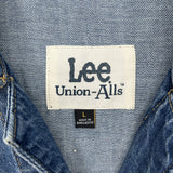 women Lee Free People x Lee Union Coverall Iconic Blue Women's Size Large Blue Dress XS