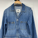 women Lee Free People x Lee Union Coverall Iconic Blue Women's Size Large Blue Dress XS