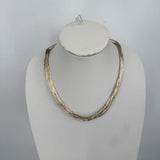 Liquid Sterling Silver 50 Strand Necklace 20" 45g Jewelry