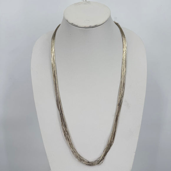Liquid Sterling Silver 30 Strand Necklace 29
