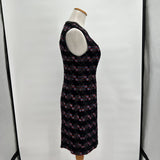 women Trina Turk Trina Turk Goodnight Black Tweed Sheath Dress 4 Black/Red/Blue Dress 4
