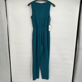 women Ali & Jay New with Tags Ali & Jay Sleeveless Slim Leg Asymmetrical Jumpsuit Women's Size Small Teal Dress S