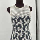 women Nanette Lepore Nanette Lepore Gray Floral Brocade Asymmetrical Midi Dress Women's Size 6 Gray Dress 6