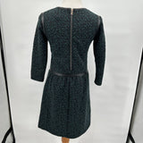 women Maison Scotch Maison Scotch Paris Nights Green and Black Textured Knit Dress Women's Size 1/Small Green and Black Dress S