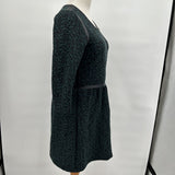 women Maison Scotch Maison Scotch Paris Nights Green and Black Textured Knit Dress Women's Size 1/Small Green and Black Dress S