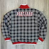UNK NBA Reversible Portland Trail Blazers Collared Bomber Jacket Men's Size Large
