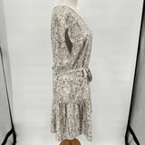 women Rag & Bone Rag & Bone Salem Crystal Rose Silk Twill Shift Dress Women's Size Small Cream and Black Dress S