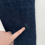 women 3x1 3x1 Slim Straight High Rise Raw Hem Blue Jeans Women's Size 25/0 Blue Jeans 25