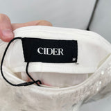 women Cider NWT Sequin Mini White Skirt M