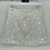 women Cider NWT Sequin Mini White Skirt M