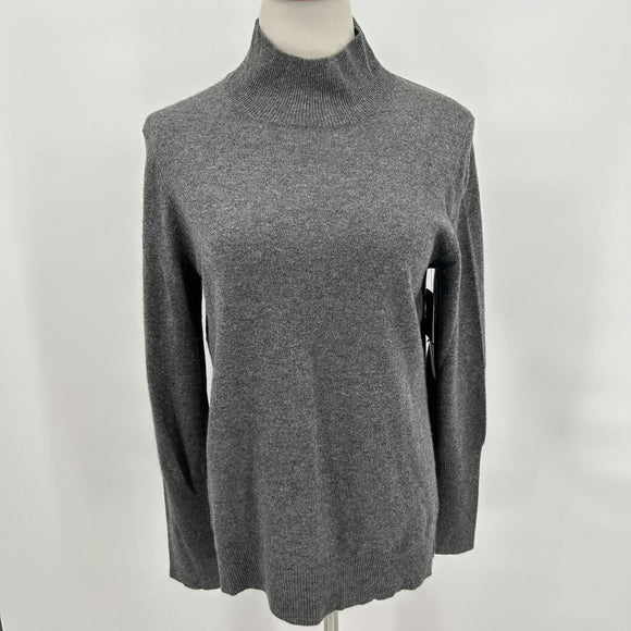 New with Tags Nordstrom Gray Cashmere Turtleneck Sweater Women's Size Extra Large/XL