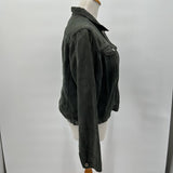 Sundance Green Hemp Cropped Denim Jacket Women's Size Large