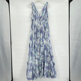 women Vera Wang Vera Wang NWT Lilac Multi Watercolor Floral Maxi Gown Size 6 Lilac Multi Dress 6