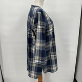 women Pendleton New with Tags Pendleton North Coast Blue Plaid Tunic Women's Size Extra Large/XL Blue/Multi Woven Top XL