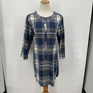women Pendleton New with Tags Pendleton North Coast Blue Plaid Tunic Women's Size Extra Large/XL Blue/Multi Woven Top XL