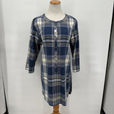 women Pendleton New with Tags Pendleton North Coast Blue Plaid Tunic Women's Size Extra Large/XL Blue/Multi Woven Top XL