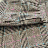 women Pendleton Vtg Pendleton Virgin Wool Brown & Teal Plaid Pencil Skirt Sz 4P Brown/Blue/Pink Skirt 4P