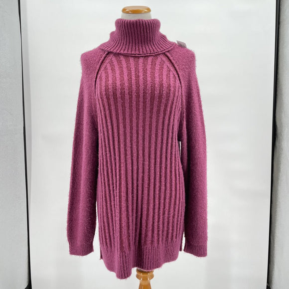 women Free People Free People Mulberry Big City Turtleneck Women's Size Extra Small/XS Mulberry Sweater XS