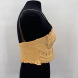 women Free People Lace Cami Pale Orange Top M