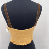 women Free People Lace Cami Pale Orange Top M