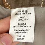 women Coldwater Creek NWT Embroidered Taupe Skirt 1X