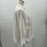women Nili Lotan MSRP $295 Pin Tuck White Top S