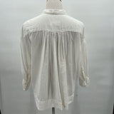 women Nili Lotan MSRP $295 Pin Tuck White Top S