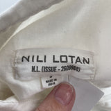 women Nili Lotan MSRP $295 Pin Tuck White Top S