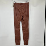 women Jason Wu Vegan Leather Brown Pants S