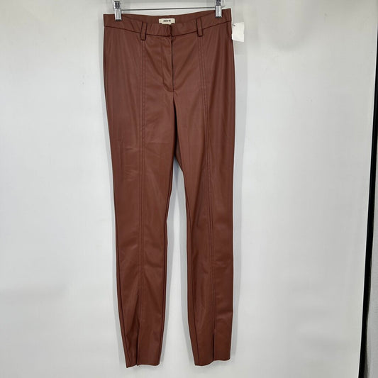 women Jason Wu Vegan Leather Brown Pants S