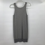 women Alexander Wang Wool Blend Knit Bodycon Gray/White Dress L