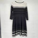 women Nine West NWT Stripe Knit B&W Dress M