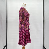 women Tribal Jeans NWT Warm Pink & Purple Daquiri Floral Dress by Tribal Jeans Small. Purple/Pink Dress S