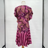 women Tribal Jeans NWT Warm Pink & Purple Daquiri Floral Dress by Tribal Jeans Small. Purple/Pink Dress S