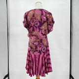 women Tribal Jeans NWT Warm Pink & Purple Daquiri Floral Dress by Tribal Jeans Small. Purple/Pink Dress S
