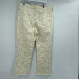 women J. Crew Embroidered Cream Jeans 31/12