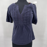 women Boden Embroidered Navy Top 4