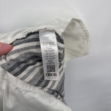 women ASOS Linen Blend Striped Gray/White Shorts 32