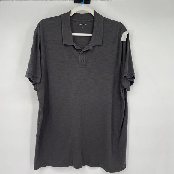 men Vince. Polo Gray Top L