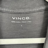 men Vince. Polo Gray Top L