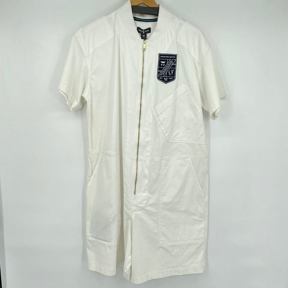 women Houston White NWT Romper White Dress M