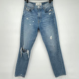 women Reformation Julia Cigarette Blue Jeans 27