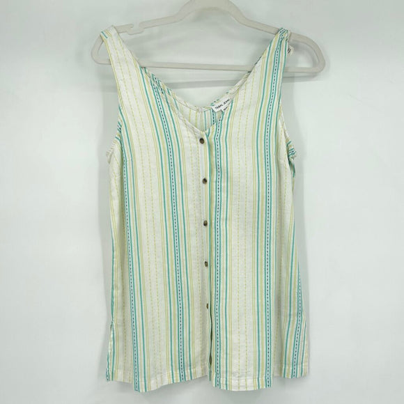 women Tribal NWT Tank White/Multi Top XS