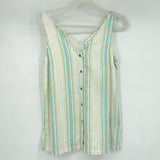women Tribal NWT Tank White/Multi Top XS