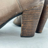 women Clarks Heel Boots Brown Shoes 10
