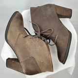 women Clarks Heel Boots Brown Shoes 10