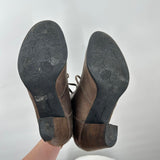 women Clarks Heel Boots Brown Shoes 10