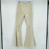 women Aaron & Amber NWT Flare Jegging Cream Pants S
