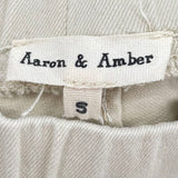 women Aaron & Amber NWT Flare Jegging Cream Pants S